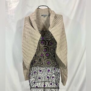 Vince grey alpaca and cashmere blend open cardigan size S
